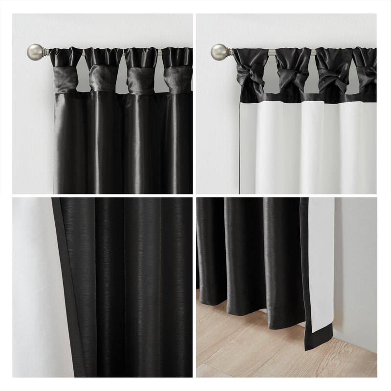 Twist Tab Total Blackout Window Curtain Panel