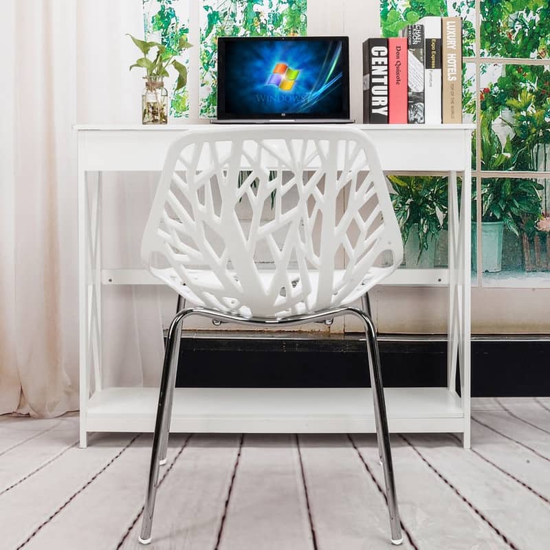 Bird's Nest Style Dining Chair White (Set of 4) - White