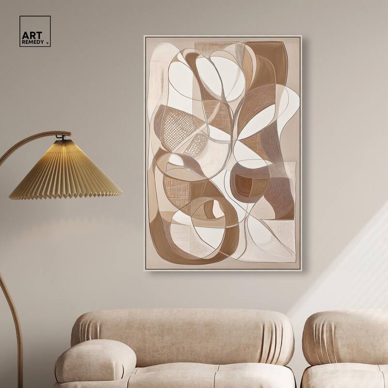 Mocha Dream Canvas by Art Remedy