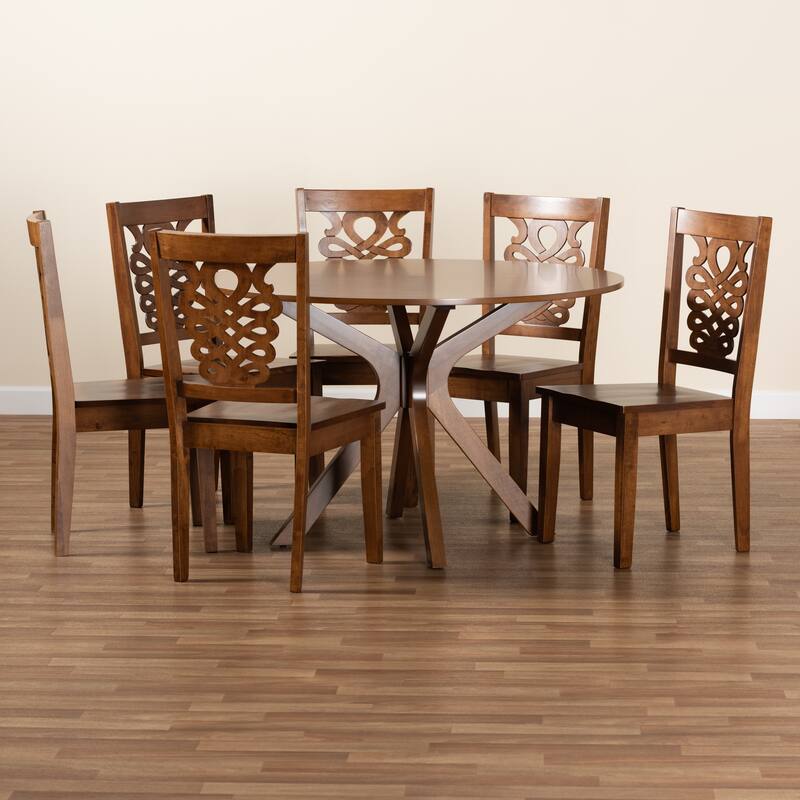 Liese Modern and Contemporary Transitional 7-Piece Dining Set