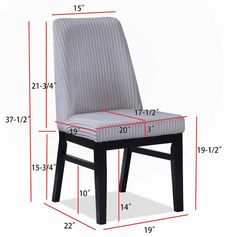 2pc Contemporary Upholstered Side Chair,only chairs