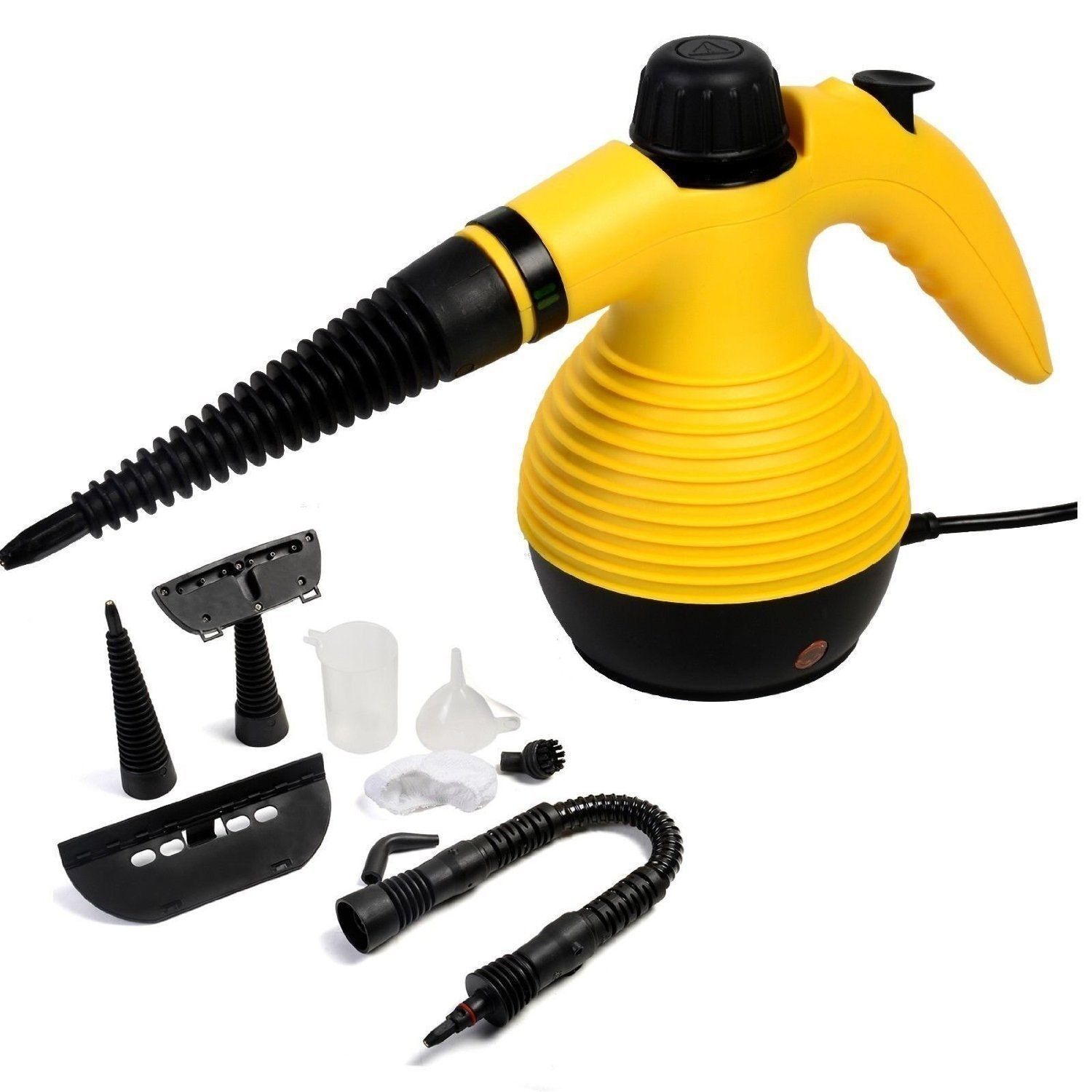 Costway 1400W Multipurpose Pressurized Steam Cleaner Mop w/ 17 Pieces Accessories Yellow