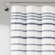 preview thumbnail 14 of 21, Lush Decor Breezy Chic Tassel Jacquard Eco-Friendly Recycled Cotton Shower Curtain Single