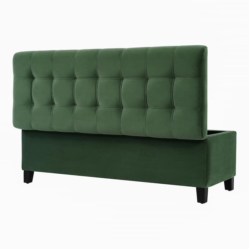 Mission Tufted Fabric Storage Ottoman Bench by Christopher Knight Home