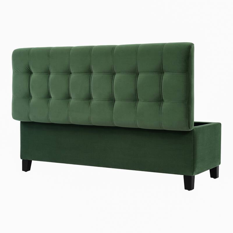 Upholstered Storage Ottoman Bench for Bedroom, Entryway & Foot Rest