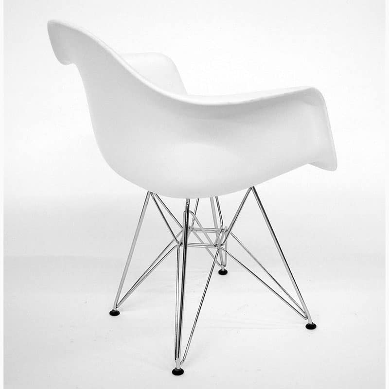 Dijon Dining Arm Chair Chrome Base