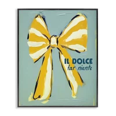Stupell Relaxing Italian Phrase Framed Giclee Art Design By Lux + Me Designs