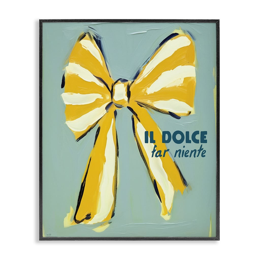 Stupell Relaxing Italian Phrase Framed Giclee Art Design By Lux + Me Designs