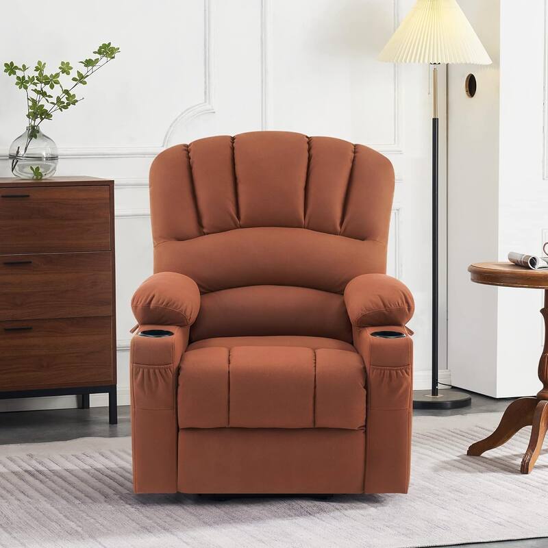 MCombo Power Lift Recliner Chair, Massage and Heat for Elderly, Extended Footrest,Cup Holders, USB Ports 7095