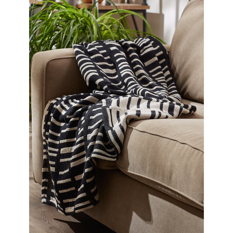 DII Dusty Lilac Urban Jacquard Throw