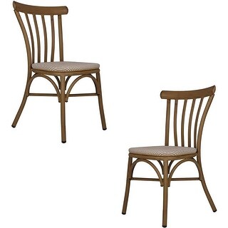 2 PCS Dining Chairs Armless with Backrest Urban Style Kitchen Chairs ...