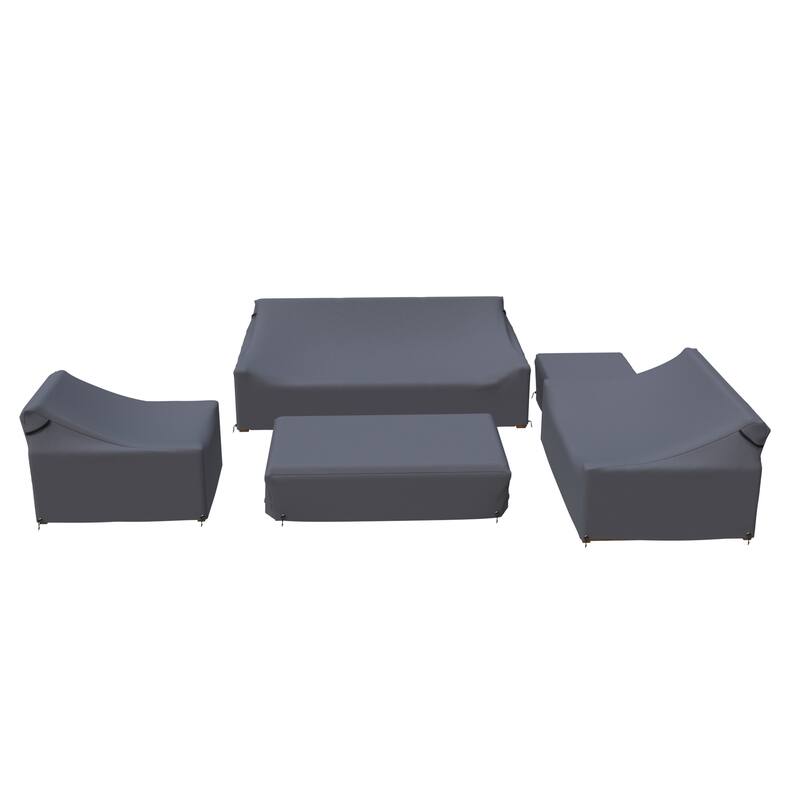 Forever Patio Waterproof Outdoor Sofa Seating Group Cover ( Set of 5 ) - 26 x 76 x 35