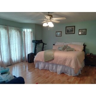 Top Product Reviews For Greenland Home Fashions White Sheer 100 Percent Cotton Voile Bedskirt 6484463 Overstock