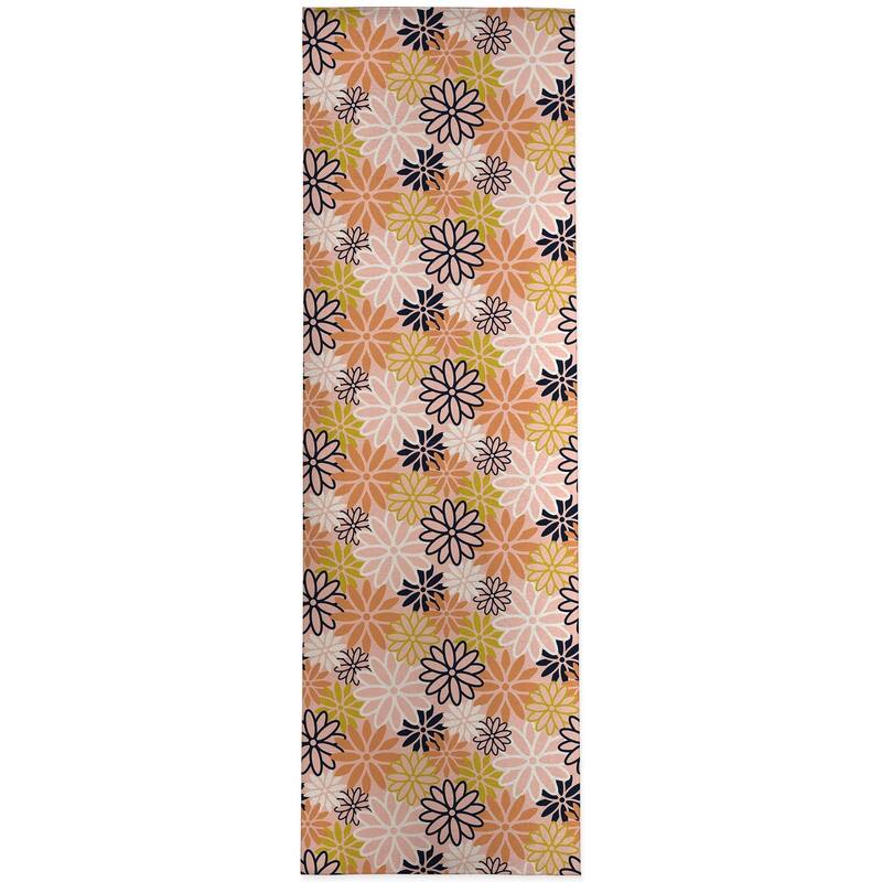 BEATNIK FLORAL PEACH Kitchen Mat by Kavka Designs Bed Bath & Beyond