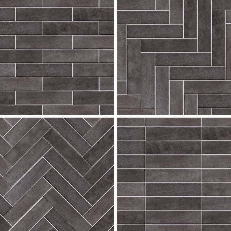 Merola Tile Tribeca Studio Basalt 2-3/8" x 9-5/8" Porcelain Wall Tile