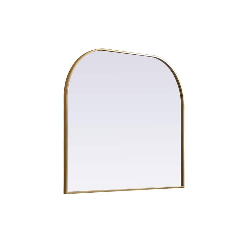 Indigo Home Metal Frame Arch Mirror 40x34 Inch