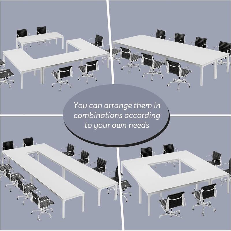 78.74" Large Rectangle Conference Table/Desk, Modern Seminar Meeting Table, Business Tables for Boardroom & Office