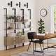 Nathan James Theo Open Shelf Industrial Bookcase With Drawers Or 