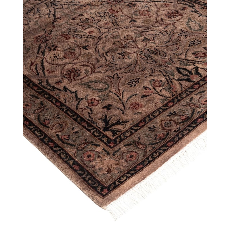 Overton Hand Knotted Wool Vintage Inspired Modern Contemporary Overdyed Pink Runner Rug - 2' 8" x 4' 3"