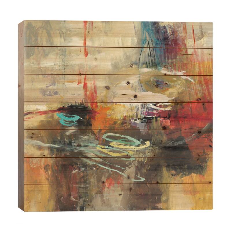 Instinctual Beauty II Print On Wood by Randy Hibberd - Multi-Color - 26x26x1.5