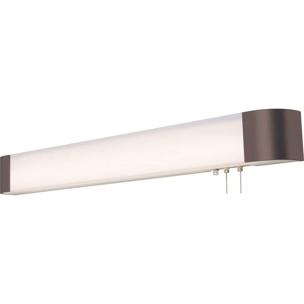 Allen 3-feet ADA Oil-Rubbed Bronze LED Overbed Fixture, White Acrylic Shade
