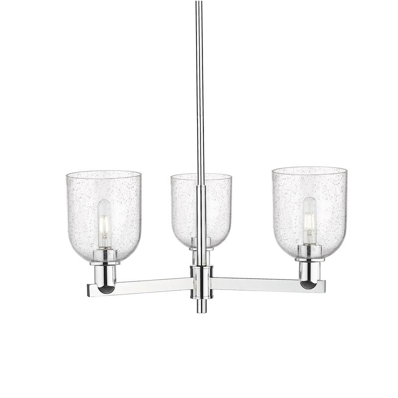 Innovations Lighting 716-3CR-12-28 Bella Chandelier Bella 3 Light 28" - Polished Chrome / Seedy