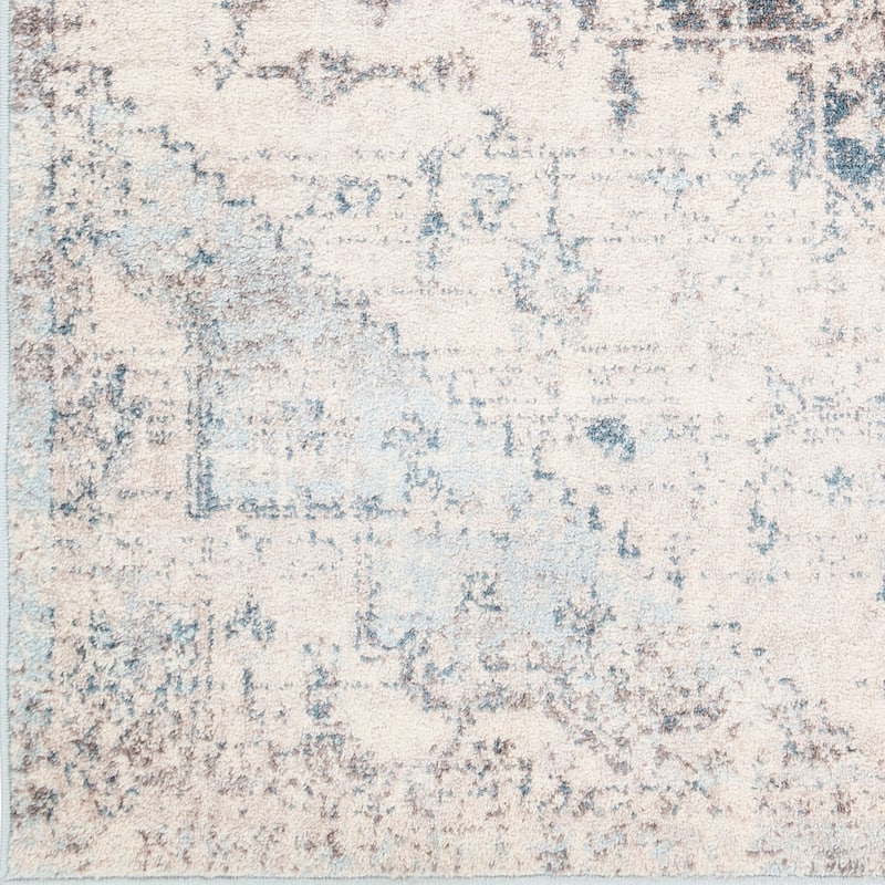Livabliss Gabi Faded Traditional Medallion Area Rug