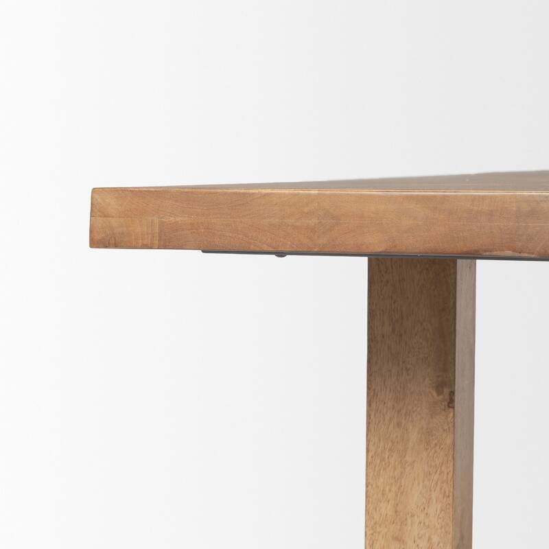 Suke 84" Rectangular Wood Trestle Dining Table - 84.0L x 42.0W x 30.0H