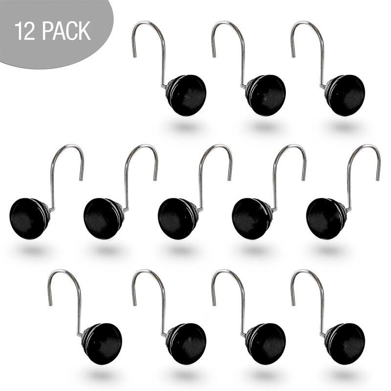 Creative Scents Shower Curtain Hooks - Set of 12