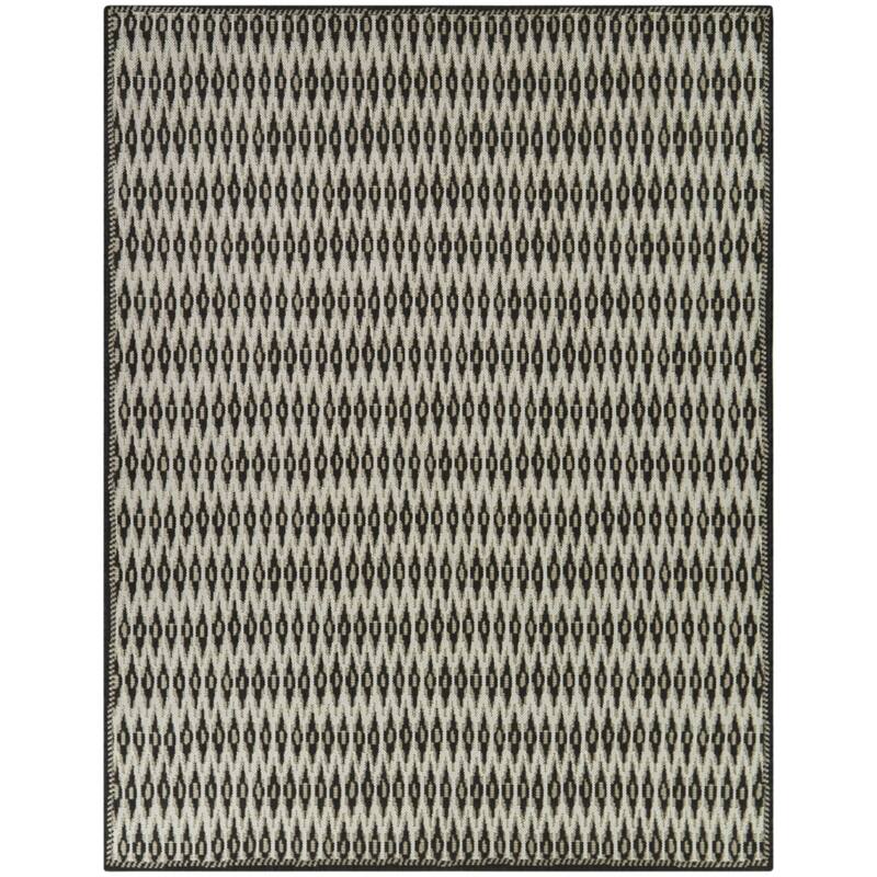 Adamovic Modern Diamond Indoor/Outdoor Area Rug - 5'3" x 7' - Cream
