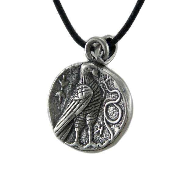 Shop Solid Pewter Greek God Zeus Double Sided Pendant W Cord