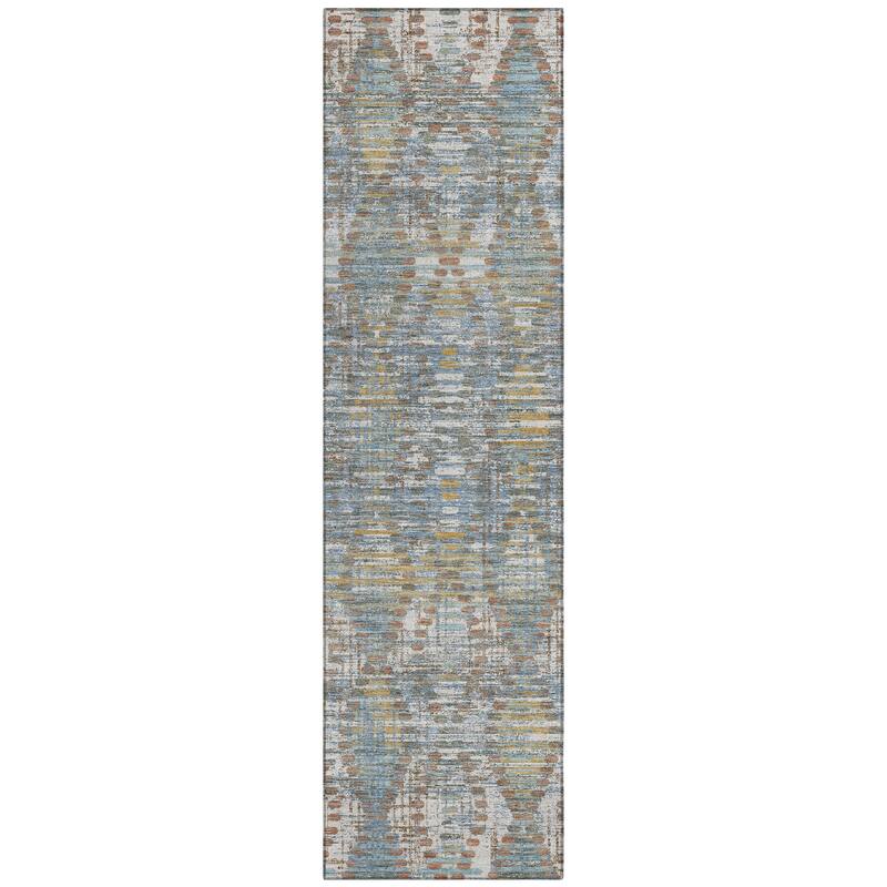 Machine Washable Indoor/ Outdoor Modern Ignacio Chantille Rug