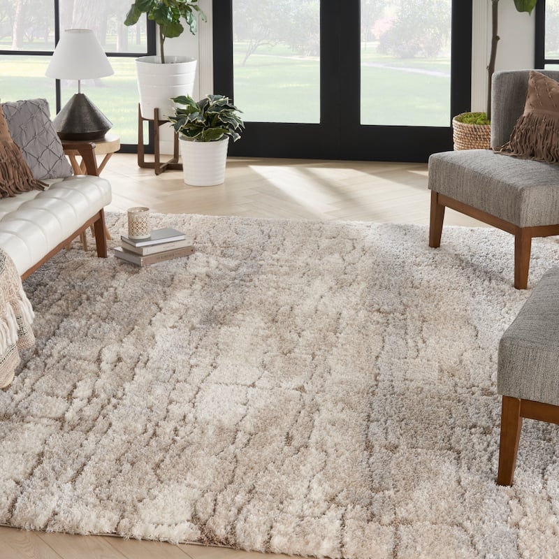 Nourison Dreamy Shag Indoor only Abstract Area Rug