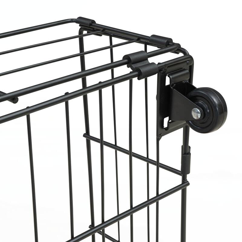 Full over Twin-Twin Triple bunk bed with drawers, Black