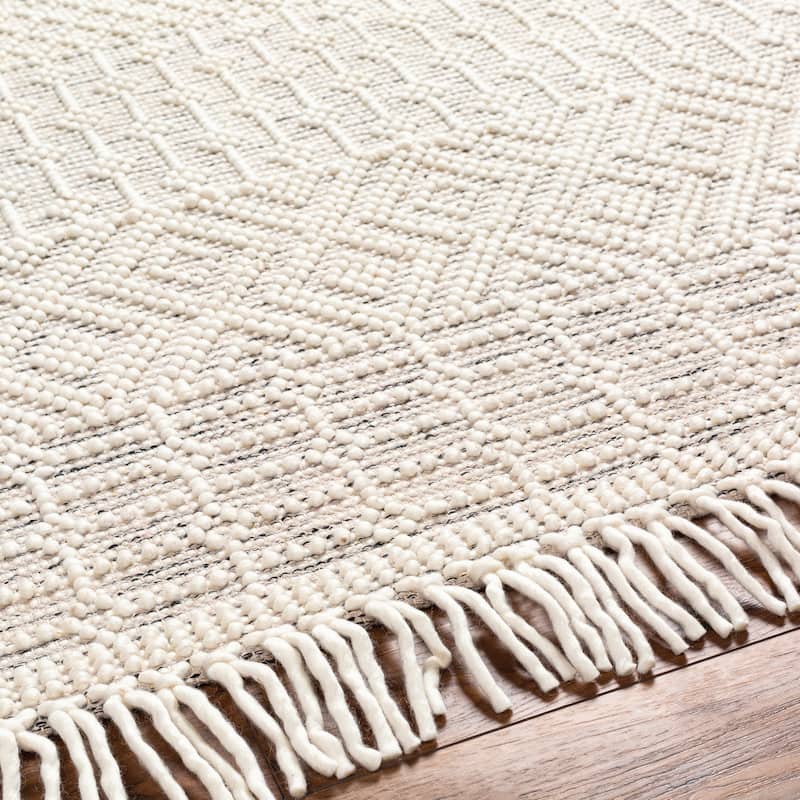 Thackery Handmade Farmhouse Stripe Wool Area Rug