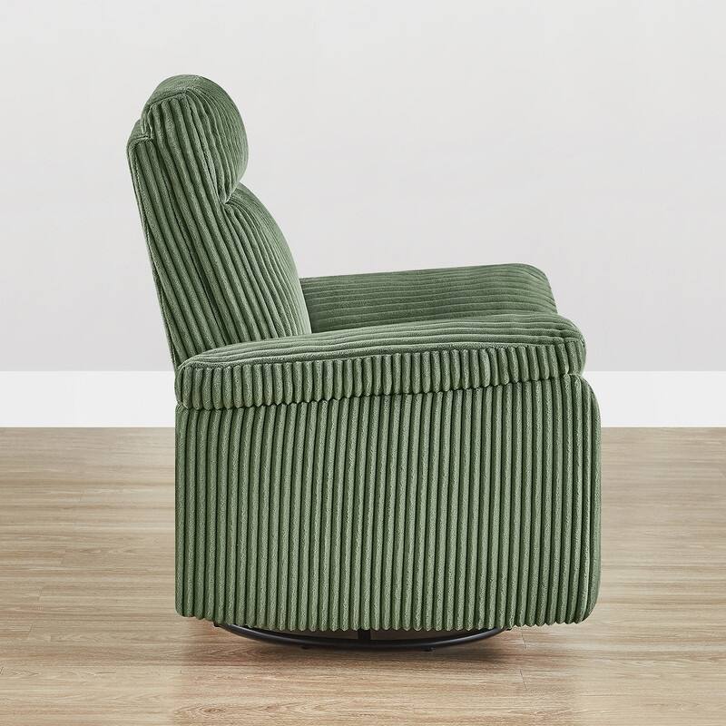 Spruce & Spring Manual Swivel Glider Recliner for Nursery