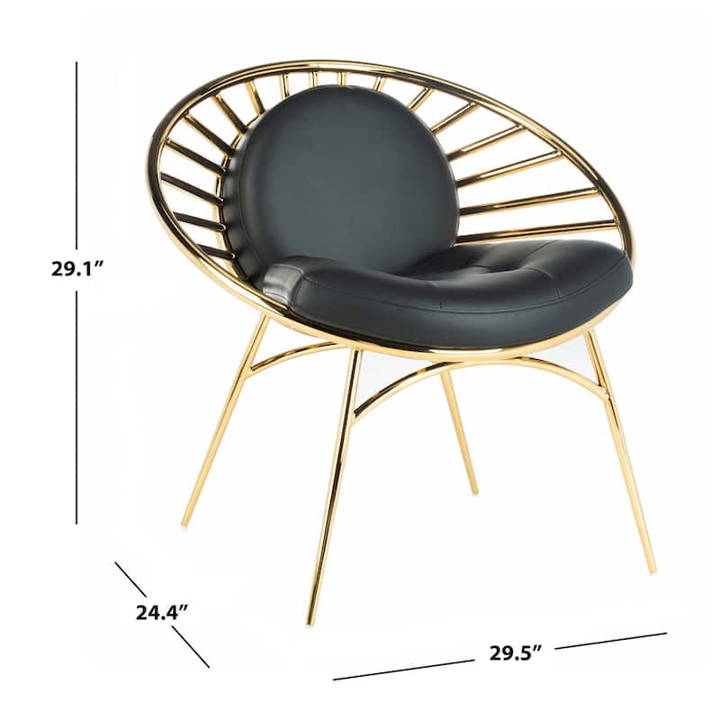 SAFAVIEH Home Nina Hoop Chair - 30"W x 24"D x 29"H