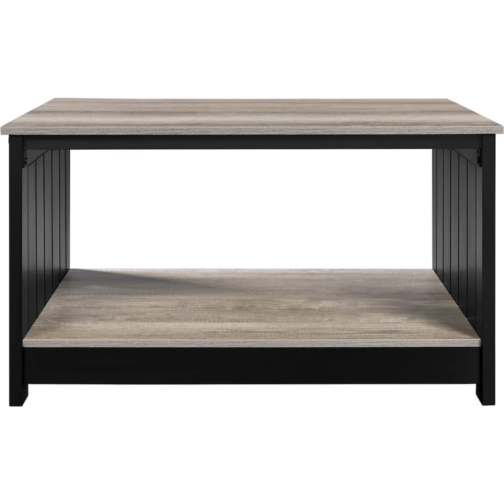 Yaheetech Square Wood Coffee Table with Storage for Living Room