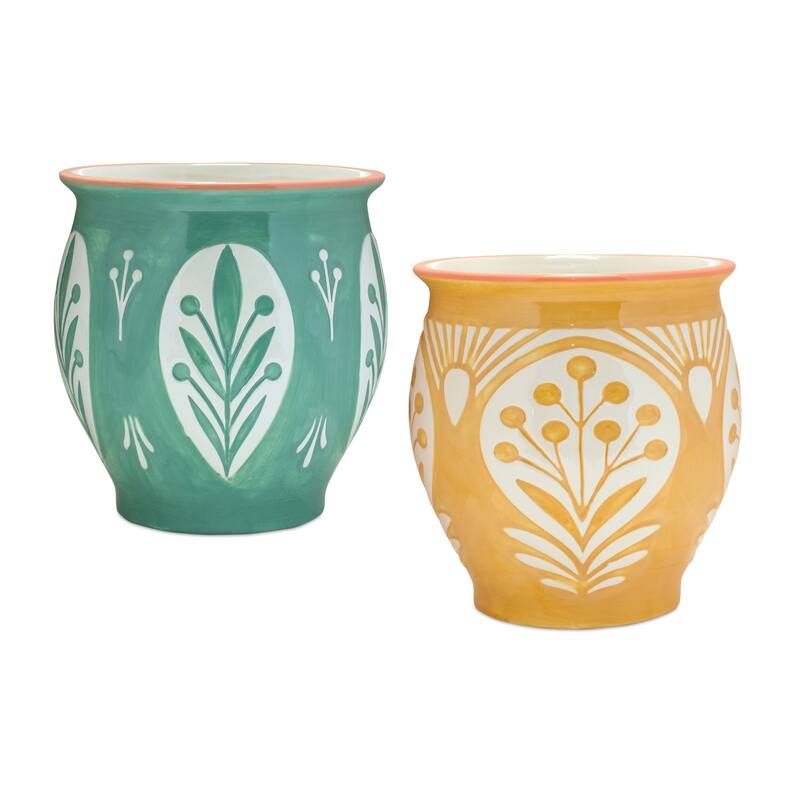 Decorative Ceramic Pot (Set of 2) Bed Bath & Beyond 39006719
