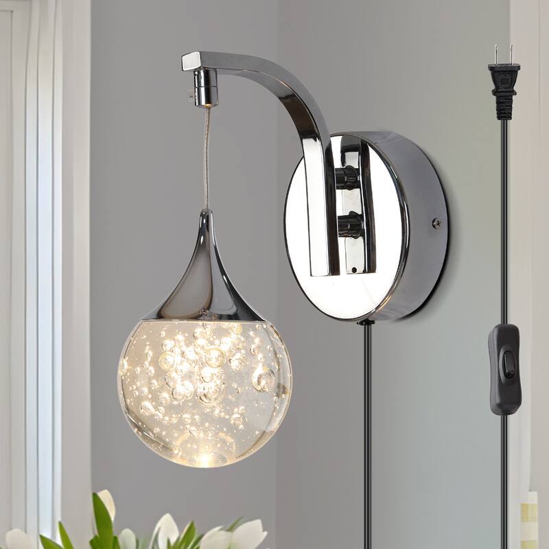 LED Wall Lights Plug in Wall Sconce Crystal Wall Sconces - N/A