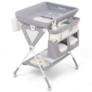 Adjustable Height Foldable Changing Table for Infant