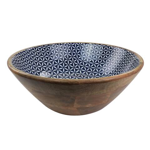 Mango Wood Large Serving Bowl