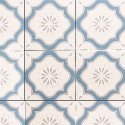 The Tile Life DaVinci 7.9x7.9 Blue Matte Porcelain Floor & Wall Tile