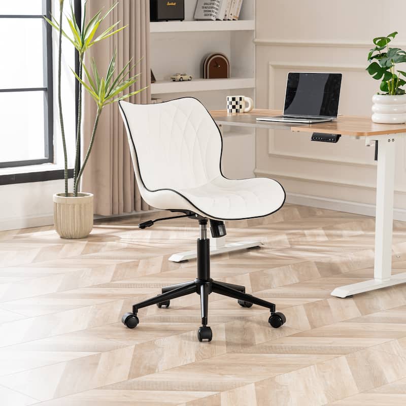 Swivel Armless Desk Chair Office Chairs Makeup Vanity Chair