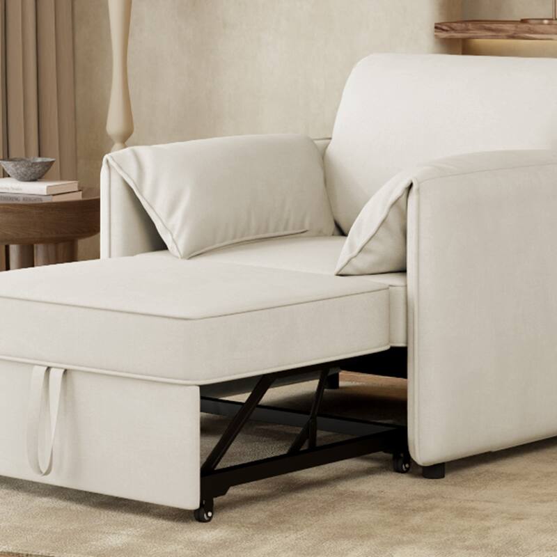 Pull-out Sofa Bed, 3-in-1 Convertible Sleeper