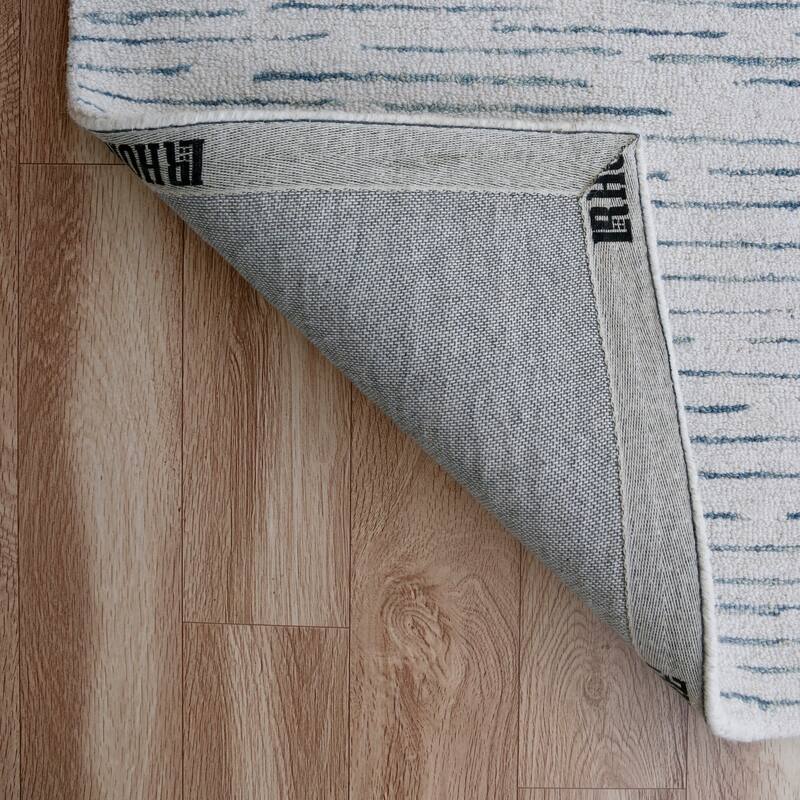 Sevita Contemporary Brushstroke Striped Area Rug