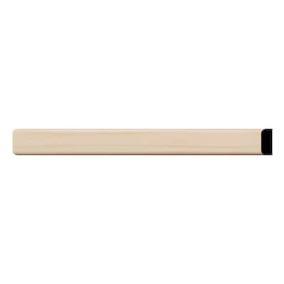 WM142: 1/4-in D x 3/4-in W x 96-in L Americraft Solid Hardwood Stain Grade Flat Screen Moulding