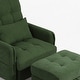 preview thumbnail 37 of 59, Adjustable Backrest Lounge Accent Chair Set with Storage Ottoman