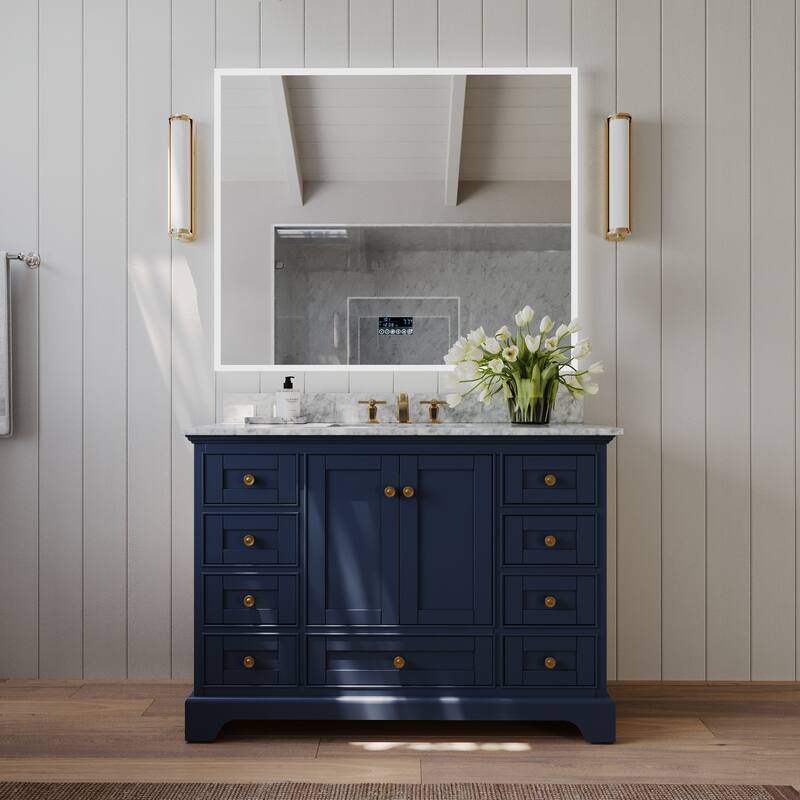 Ancerre Designs Audrey Bathroom Vanity Set - 48" - Heritage Blue