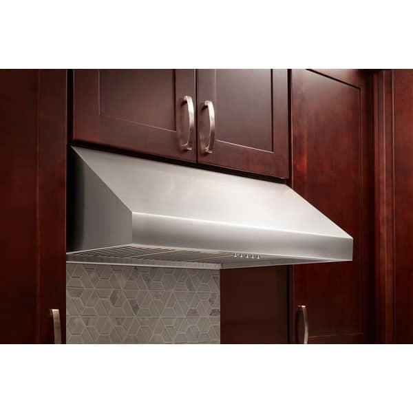 30 Inch Professional Wall Mounted Range Hood, 16.5 Inches Tall